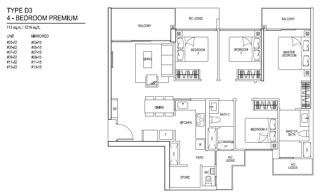iNz Residence EC Floor Plans and Typical Units