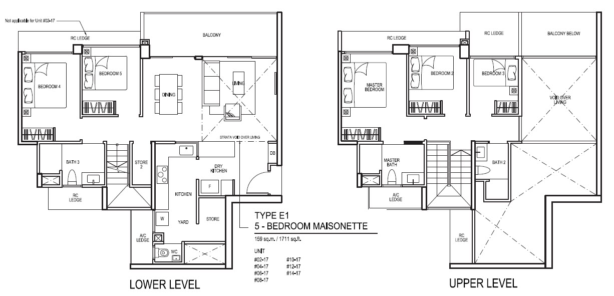 iNz Residence EC Floor Plans and Typical Units